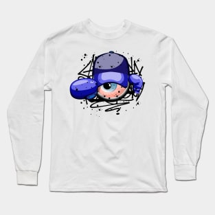 Boxing Monster Eye Blue team Long Sleeve T-Shirt